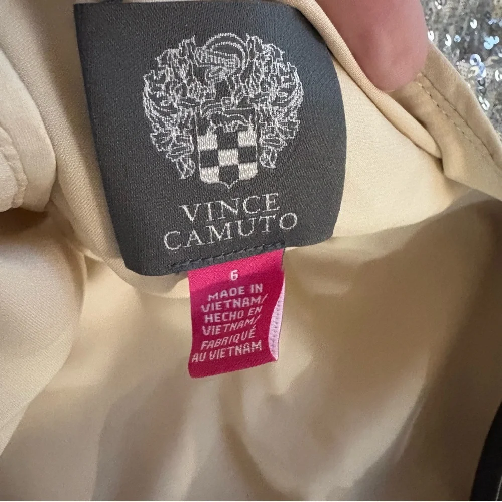 Vince Camuto short sleeve sequined shift dress sz 6 New - Picture 8 of 13